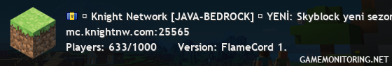 ▶ Knight Network [JAVA-BEDROCK] ◀ YENİ: Skyblock yeni sezon aktif + Etkinlikler