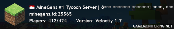 MineGens #1 Tycoon Server| 60% ᴅɪꜱᴄᴏᴜɴᴛ ᴏɴ ꜱᴛᴏʀᴇ.ᴍɪɴᴇɢᴇɴꜱ.ɪᴅ