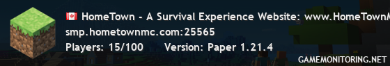 HomeTown - A Survival Experience Website: www.HomeTownMC.com