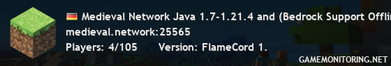 Medieval Network Java 1.7-1.21.4 and (Bedrock Support Offline)