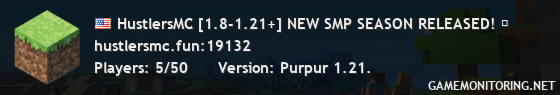HustlersMC [1.8-1.21+] NEW SMP SEASON RELEASED! ⛏
