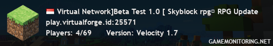 Virtual Network]Beta Test 1.0 [ Skyblock rpg➥ RPG Update
