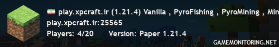play.xpcraft.ir (1.21.4) Vanilla , PyroFishing , PyroMining , MineCube