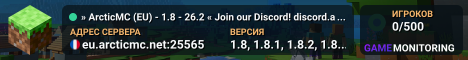 » ArcticMC (EU) - 1.8 - 26.2 « Follow us on Twitter! @ArcticUHC