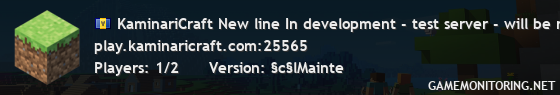 KaminariCraft New line In development - test server - will be reset
