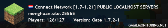 Connect Network [1.7-1.21] PUBLIC LOCALHOST SERVERS