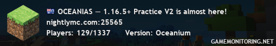 OCEANIAS — 1.16.5+ Practice V2 is almost here!