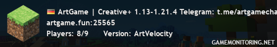 ArtGame | Creative+ 1.13-1.21.4 Telegram: t.me/artgamechat