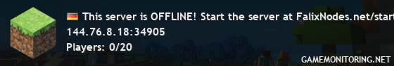 This server is OFFLINE! Start the server at FalixNodes.net/start This server is OFFLINE! Start the server at FalixNodes.net/start