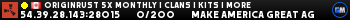 ORIGINRUST 5x Monthly | Clans | Kits | More