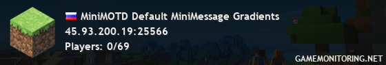 MiniMOTD Default MiniMessage Gradients