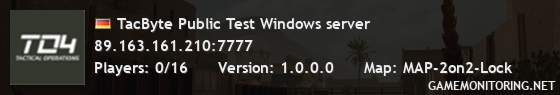 TacByte Public Test Windows server