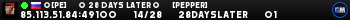 [PE]      ☣ 28 DAYS LATER ☣      [PEPPER]