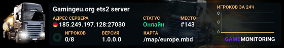 Gamingeu.org ets2 server
