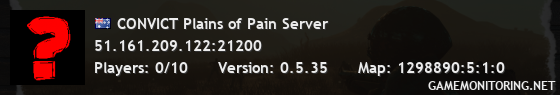 CONVICT Plains of Pain Server