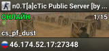 n0.T[a]cTic Public Server [by Paul von Lecter]