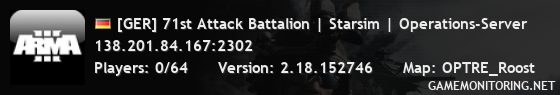 [GER] 71st Attack Battalion | Starsim | Operations-Server