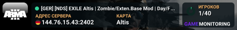[GER] [NDS] EXILE Altis | Zombie/Exten.Base Mod | Day/PVP Only