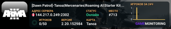 [Dawn Patrol]-Tanoa|Mercenaries|Roaming AI|Starter Kit|Custom S