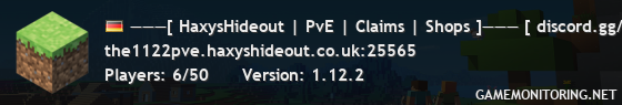 ———[ HaxysHideout | PvE | Claims | Shops ]——— [ discord.gg/haxys ] [ haxyshideout.co.uk ]