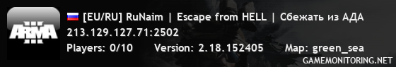 [EU/RU] RuNaim | Escape from HELL | Сбежать из АДА