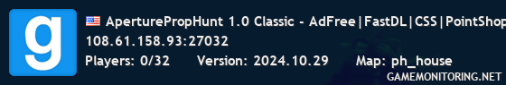 AperturePropHunt 1.0 Classic - AdFree|FastDL|CSS|PointShop|Fun
