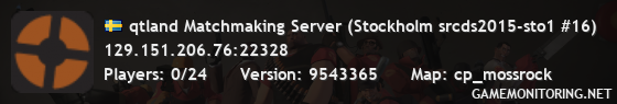 qtland Matchmaking Server (Stockholm srcds2015-sto1 #16)