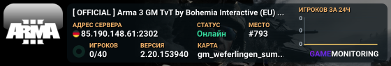 � [ OFFICIAL ] Arma 3 GM TvT by Bohemia Interactive (EU) #A