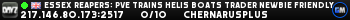 Essex Reapers: PVE Trains Helis Boats Trader Newbie Friendly Essex Reapers: PVE Trains Helis Boats Trader Newbie Friendly