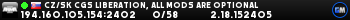 CZ/SK CGS Liberation, all mods are optional CZ/SK CGS Liberation, all mods are optional