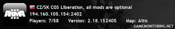 CZ/SK CGS Liberation, all mods are optional CZ/SK CGS Liberation, all mods are optional