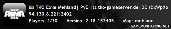 TKO Exile Mehland| PvE |ts.tko-gameserver.de|DC rDxWpXb TKO Exile Mehland| PvE |ts.tko-gameserver.de|DC rDxWpXb