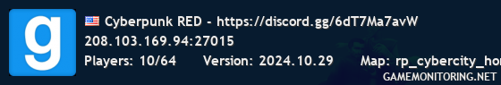 Cyberpunk RED - https://discord.gg/6dT7Ma7avW