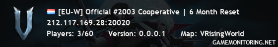 [EU-W] Official #2003 Cooperative | 6 Month Reset