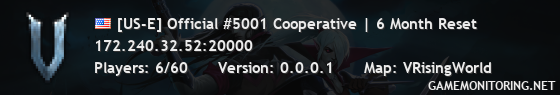 [US-E] Official #5001 Cooperative | 6 Month Reset