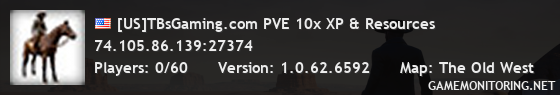[US]TBsGaming.com PVE 10x XP & Resources