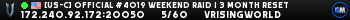 [US-C] Official #4019 Weekend Raid | 3 Month Reset