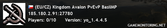 (EU/CZ) Kingdom Avalon PvEvP BasilMP