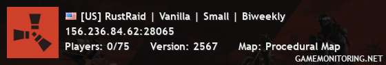 [US] RustRaid | Vanilla | Small | Biweekly