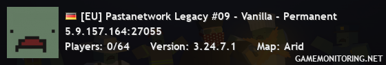 [EU] Pastanetwork Legacy #09 - Vanilla - Permanent