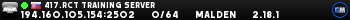 417.RCT Training Server 417.RCT Training Server