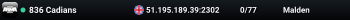 836 Cadians