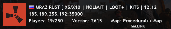 MRAZ RUST [ X5/X10 | NOLIMIT | LOOT+ | KITS ] 12.12