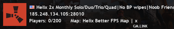 Helix 2x Monthly Solo/Duo/Trio/Quad|No BP wipes|Noob Friendly
