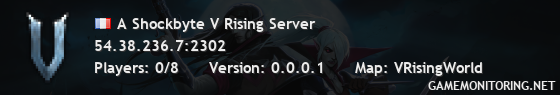 A Shockbyte V Rising Server