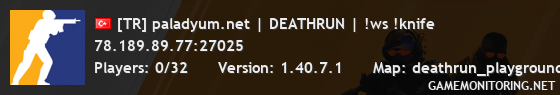 [TR] paladyum.net | DEATHRUN | !ws !knife