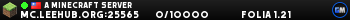 A Minecraft Server A Minecraft Server