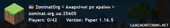 ZominatOrg ᒪ Анархічні рп країни ᒧ