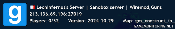 LeonInfernus's Server | Sandbox server | Wiremod,Guns