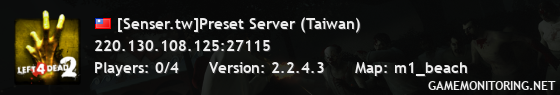 [Senser.tw]Preset Server (Taiwan)